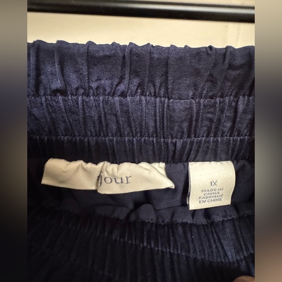 Sejour Navy Maxi Skirt Satin Feel - Picture 3 of 5